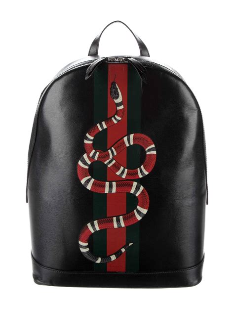 gucci web and kingsnake backpack|Gucci Kingsnake Web Backpack .